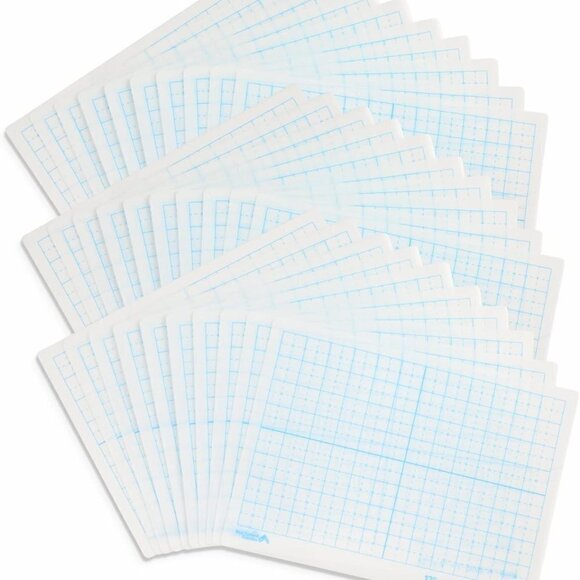 30 Graphing Dry Erase Sheets with Gridlines / BRAND NEW - Picture 5 of 5